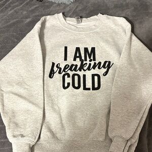 Gray Graphic Sweater